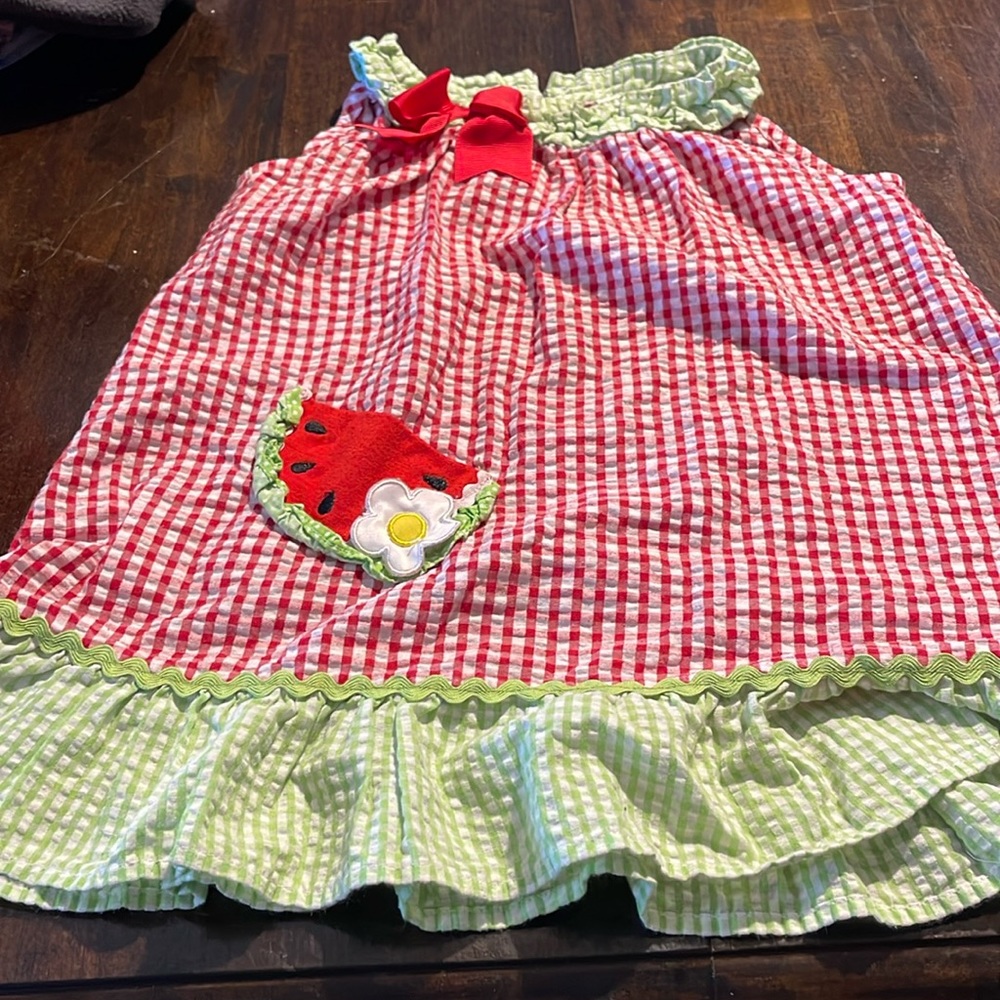 Rare editions watermelon dress 2t